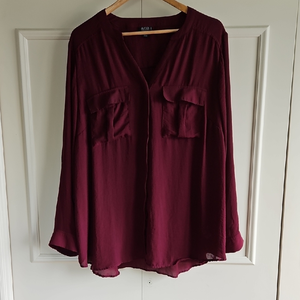 Burgundy Women's Top